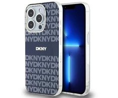 Apple iPhone 15 Pro Max DKNY dėklas IML Mono & Stripe MagSafe (DKHMP15XHRHSEB) mėlynos spalvos