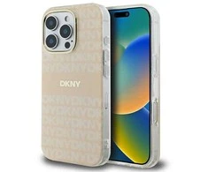 Dėklas Apple iPhone 16 Pro DKNY Repeat Texture Pattern &amp; Stripe MagSafe (DKHMP16LHRHSEP)