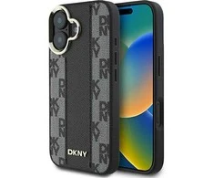 Apple iPhone 16 DKNY Checkered Pattern MagSafe (DKHMP16SPCPVSLK) dėklas telefonui juodos spalvos