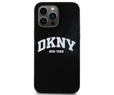 Apple iPhone 16 Pro Max DKNY Silicone Baltas Printed Logo MagSafe (DKHMP16XSNYACH) dėklas telefonui juodos spalvos