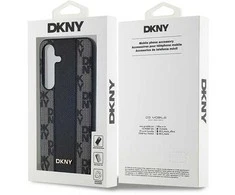Samsung Galaxy S24 Plus DKNY Hardcase Leather Checkered Mono Pattern MagSafe (DKHMS24MPCPVSLK) dėklas telefonui juodos spalvos