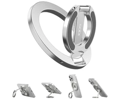 Dwustronny magnetyczny Ring Stand SODI ST04 sidabrinė