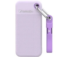 Kietasis diskas Dysk Zewnętrzny Verbatim Pocket SSD 1TB USB-C 3.2 gen.2 balta-violetinė 32322