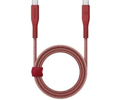 ENERGEA Flow USB-C į USB-C Kabelis 1.5m Raudona 240W 5A PD Fast Charge