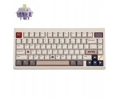 Epomaker klaviatūra TH80 Pro V2 su Wisteria jungikliais, balta