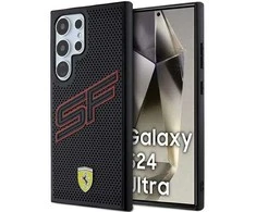 Ferrari FEHCS24LPINK S24 Ultra S928 juodos spalvos kietas dėklas Big SF Perforated