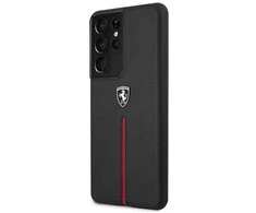 Telefono dėklas Ferrari FEOSIHCS21LBK S21 Ultra G998