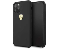Ferrari Silicone silikoninis telefono dėklas iPhone 11 Pro Max, juodas