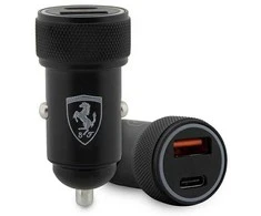 Ferrari charger alone. FECCMENK PD-QC3.0 20W Fast Charge juodos spalvos