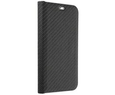 Dėklas Forcell Oem LUNA Book Carbon skirtas Samsung Galaxy A52 5G / A52 LTE ( 4G ) / A52s 5G juodos spalvos