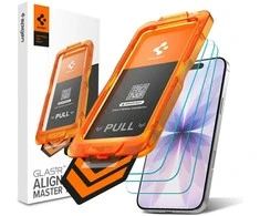 Apsauginis stiklas Spigen ALM GLAS.TR SLIM 3-pack Apple iPhone 17 Pro skaidrus