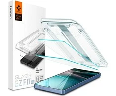 Spigen apsauginis stiklas GLAS.TR”EZ FIT” HD 2-pack skirtas Samsung Galaxy S25 Ultra transparent