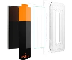 Apsauginis grūdintas stiklas Samsung Galaxy Z Fold 7 telefonui „Spigen Glas.TR EZ Fit Pro HD 2 vnt.”