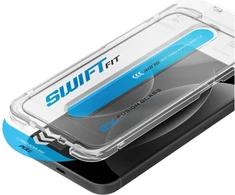 Grūdintas stiklas UNIQ Optix SwiftFit Vivid DX2, skirtas iPhone 18 Pro su aplikatoriumi