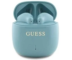 Guess ausinės Bluetooth GUTWSJ14ESGQ TWS turkio spalvos Printed Classic Logo
