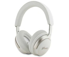 Guess ausinės su lankeliu ant galvos Bluetooth ANC GUBHC22PSFCSME smėlio spalvos Metal Script Logo