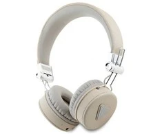 Guess ausinės Bluetooth ENC GUBH70PGTSPSE pilkos spalvos Grained Classic Round Shape