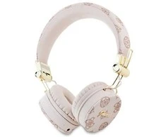 Guess ausinės Bluetooth ENC GUBH70EPOSMW rudos spalvos Peony Script Round Shape