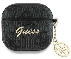 Guess 4G Charm Collection - dėklas skirtas AirPods 4 (Juodas)