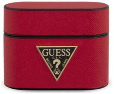 Guess apsauginis dėklas GUACAPVSATMLLG Saffiano, skirtas AirPods Pro raudonas