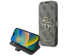 Guess 4G Metal Logo Apple iPhone 16 Plus - dėklas telefonui rudos spalvos