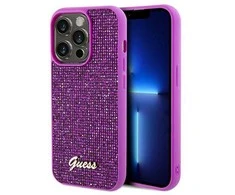 Guess GUHCP14LPMSDGSF Apple iPhone 14 Pro 6.1″ fuschia kietas dėklas Disco Metal Script