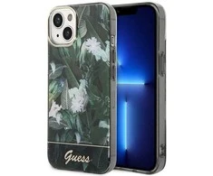 Guess Jungle Collection iPhone 14 Dėklas - Žalias