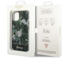 Guess Jungle Collection iPhone 14 Dėklas - Žalias