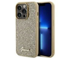 Dėklas GUESS GUHCP14XPMSDGSD IPHONE 14 PRO MAX 6,7 "GOLD / GOLD HARDCASE DISCO METAL SCRIPT