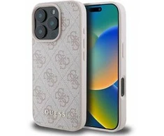 Guess 4G Classic - dėklas skirtas Apple iPhone 16 Pro pink