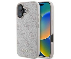 Guess 4G Classic Apple iPhone 16 Plus - dėklas telefonui rožinės spalvos