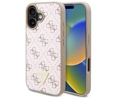 Guess GUHCP16MPG4GPH Apple iPhone 16 Plus 6.7" dėklas telefonui baltos spalvos hard New 4G Triangle