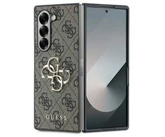 Guess PU 4G Metal Logo Samsung Galaxy Z Fold6 dėklas telefonui rudos spalvos