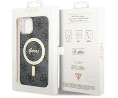 Dėklas Guess GUHMP14MH4STK iPhone 14 Plus/ 15 Plus 6.7" juoda/juodas hardcase 4G MagSafe