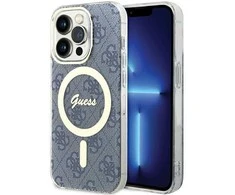 Guess GUHMP15LH4STB Apple iPhone 15 Pro 6.1″ mėlynas kietas dėklas IML 4G MagSafe