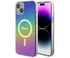 Guess GUHMP15MHITSK Apple iPhone 15 Plus / 14 Plus 6.7" dėklas telefonui įvairiaspalvis hardcase IML Iridescent MagSafe