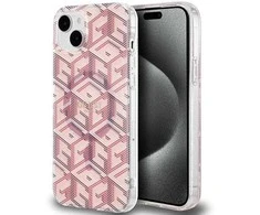 Dėklas GUESS GUHMP15SHGCUSTGP IPHONE 15/14/13 6.1 "Rožinis / Rožinis HARDCASE IML GCUBE MAGSAFE