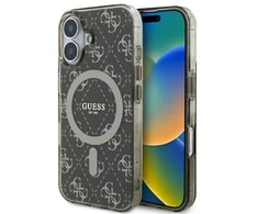 Apple iPhone 16 Plus Guess IML 4G Background MagSafe (GUHMP16MH4DTEW) dėklas telefonui rudos spalvos
