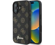 Guess Peony Script MagSafe Apple iPhone 16 Plus - dėklas telefonui juodos spalvos
