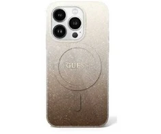 Guess IML Glitter Gradient MagSafe - dėklas skirtas Apple iPhone 16 Pro Max Brown