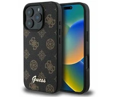 Guess Peony Script MagSafe Apple iPhone 16 Pro Max - dėklas telefonui juodos spalvos