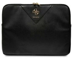 Nešiojamo kompiuterio dėklas 14" Guess Sleeve Triangle 4G (GUCS14ZPGSTEGK) juodos spalvos