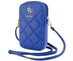 Guess krepšys su užtrauktuku Quilted 4G (GUWBZPSQSSGB) mėlynos spalvos