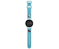Universali apyrankė (22 mm) Hello Kitty silikoninė Kitty Head (HKUWLSCHBLB) mėlynos spalvos