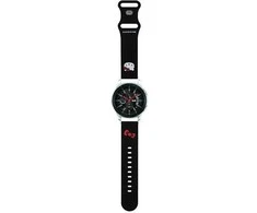 Apyrankė Samsung Galaxy Watch (46mm) / Samsung Gear S3 (46mm) / Huawei Watch GT / GT 2 / GT 2 PRO / GT 3 / GT 3 PRO (46mm) Hello Kitty Strap Silicone Kitty Head (HKUWLSCHBLK) juodos spalvos