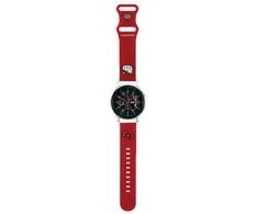 Apyrankė Samsung Galaxy Watch (46mm) / Samsung Gear S3 (46mm) / Huawei Watch GT / GT 2 / GT 2 PRO / GT 3 / GT 3 PRO (46mm) Hello Kitty Strap Silicone Kitty Head (HKUWLSCHBLR) raudonos spalvos