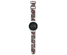 Apyrankė Samsung Galaxy Watch (46mm) / Samsung Gear S3 (46mm) / Huawei Watch GT / GT 2 / GT 2 PRO / GT 3 / GT 3 PRO (46mm) Hello Kitty Strap Silicone Tags Graffiti (HKUWLSDGPTP) rožinės spalvos