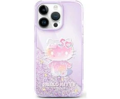Hello Kitty HKHCP16SL50PPU Apple iPhone 16 6.1" dėklas telefonui violetinės spalvos Liquid Glitter 50TH Anniversary Party