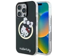 Hello Kitty IML Fun Bow Magsafe Apple iPhone 16 Pro Case - dėklas telefonui juodos spalvos
