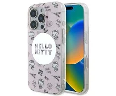 Hello Kitty IML All Over Paris Magsafe Apple iPhone 16 Pro Max - dėklas telefonui rožinės spalvos
